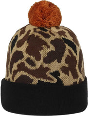 OC Sports BEER-033 Pabst Beanie with Pom - Generic Waterfowl Camo - HIT a Double - 2