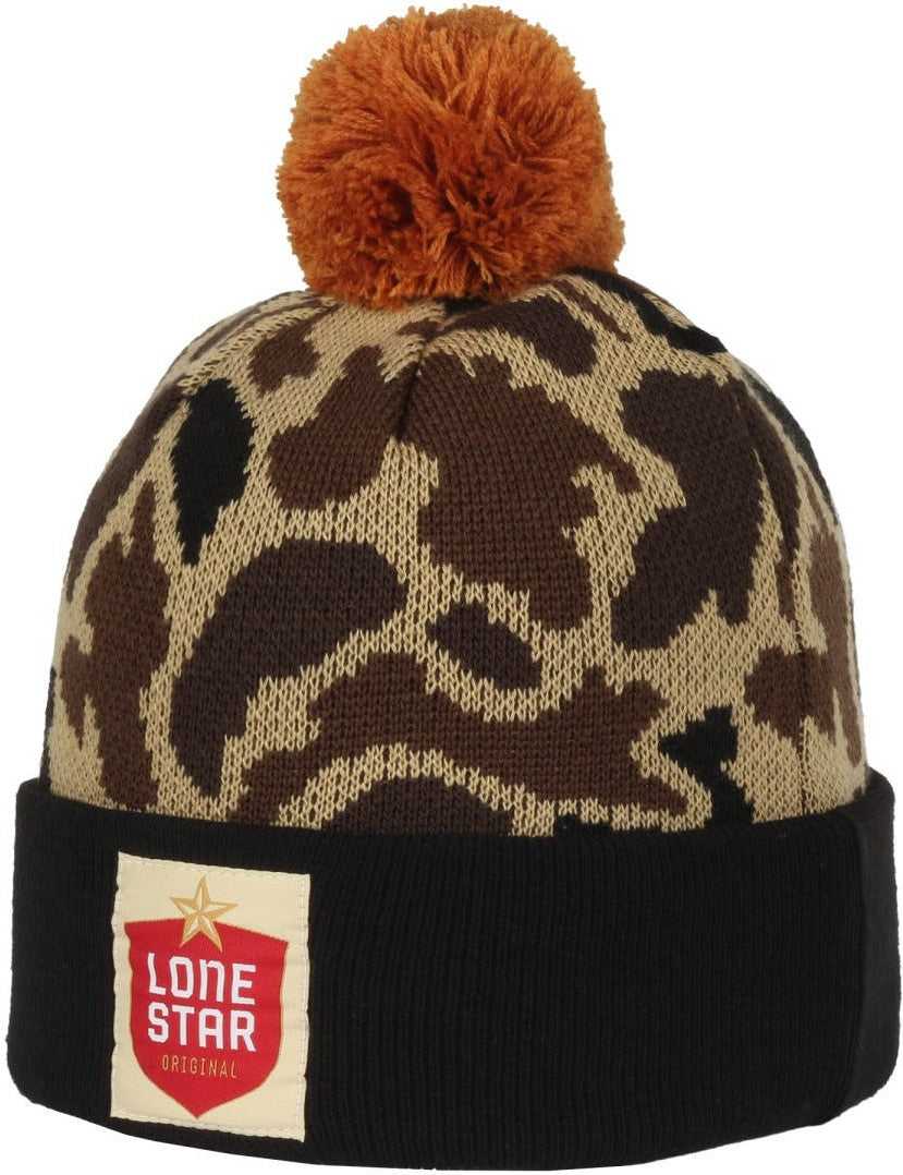 OC Sports BEER-033 Pabst Beanie with Pom - Generic Waterfowl Camo - HIT a Double - 3