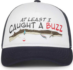 OC Sports BUZZ01 Fisherman Cap - White Navy - HIT a Double - 2