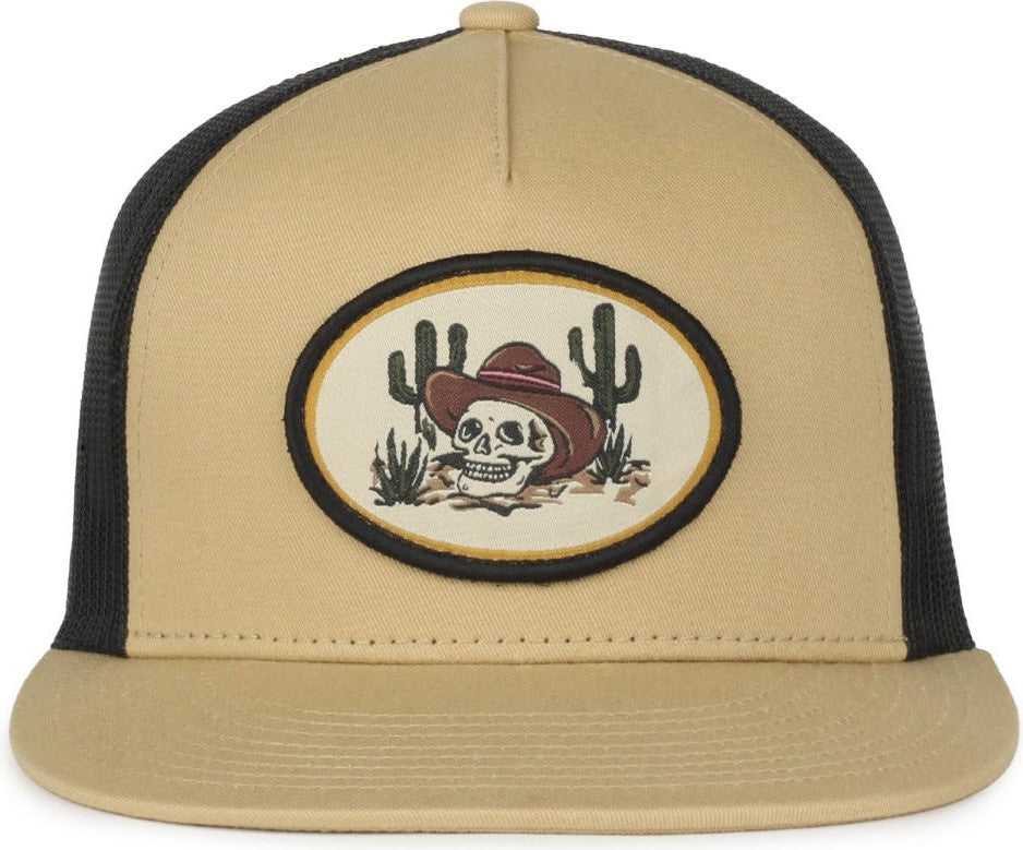 OC Sports CACTUS01 5 Panel Cap - Old Gold Black - HIT a Double - 2