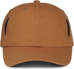 OC Sports CARG100 Cap with Temple Side Pockets - Brown | HIT a Double