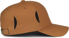 OC Sports CARG100 Cap with Temple Side Pockets - Brown | HIT a Double