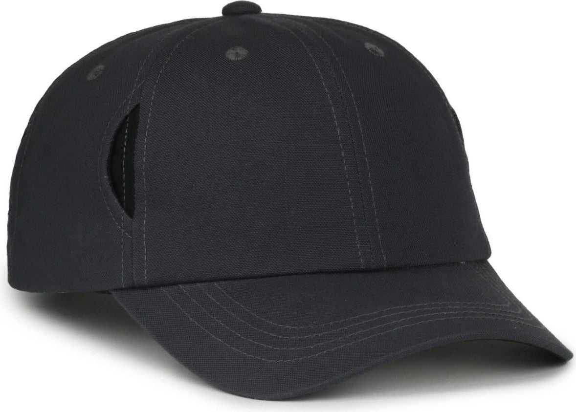 OC Sports CARG100 Cap with Temple Side Pockets - Graphite - HIT a Double - 1