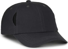 OC Sports CARG100 Cap with Temple Side Pockets - Graphite - HIT a Double - 1