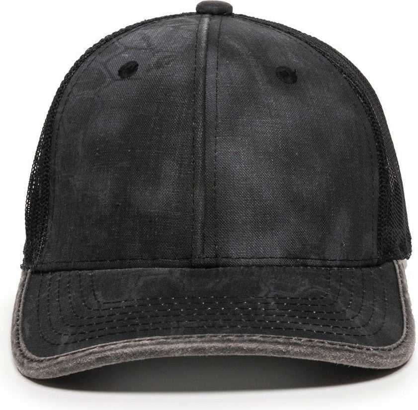 OC Sports CBW-100M Adjustable Mesh Back Cap - Kryptek Typhontm Black | HIT a Double