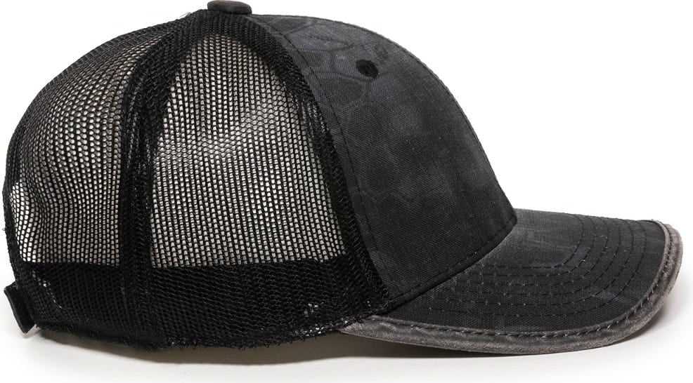 OC Sports CBW-100M Adjustable Mesh Back Cap - Kryptek Typhontm Black | HIT a Double