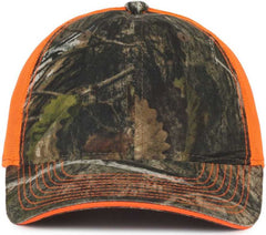 OC Sports CGWM-301 Adjustable Mesh Back Cap - Mossy Oak Country DNA Neon Orange | HIT a Double