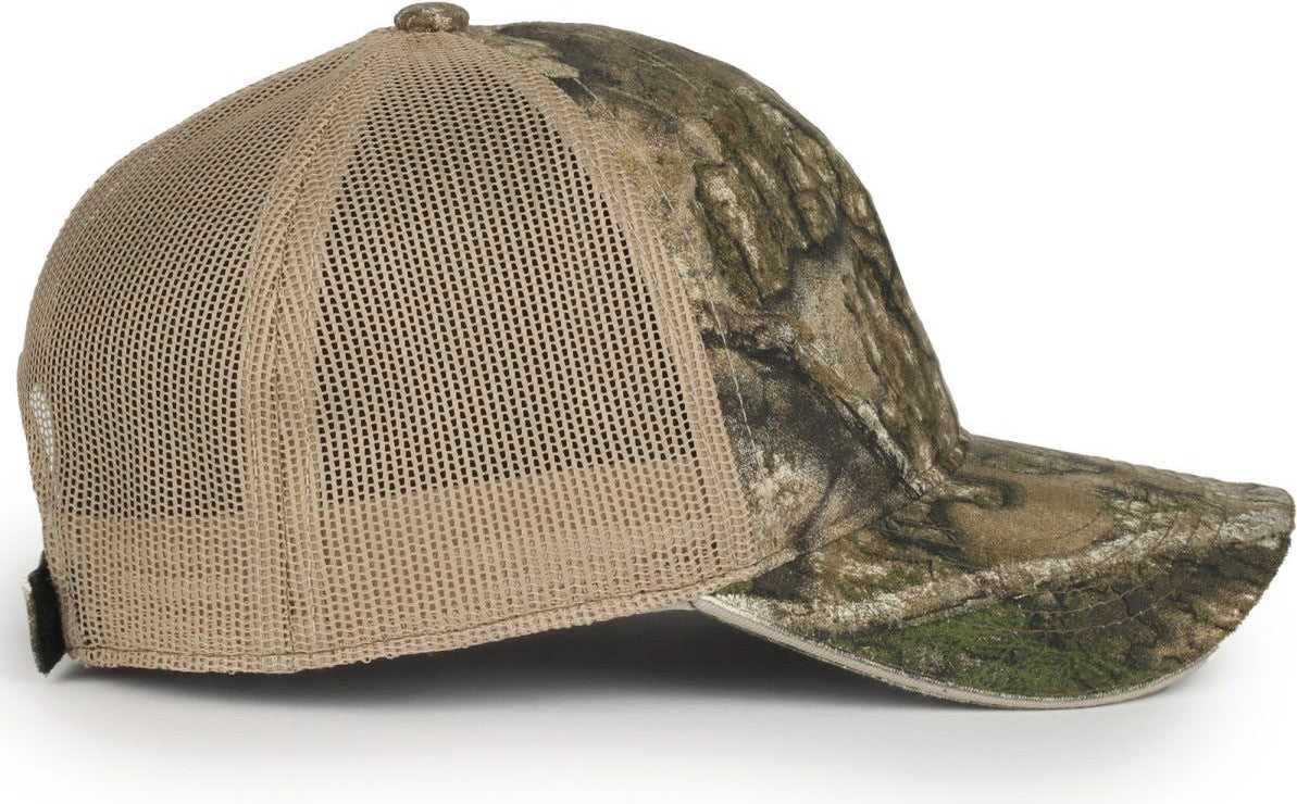OC Sports CGWM-301 Adjustable Mesh Back Cap - Realtree APX Khaki | HIT a Double