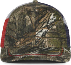 OC Sports CWF-400M Adjustable Mesh Back Cap - Mossy Oak Country DNA Texas Flag | HIT a Double