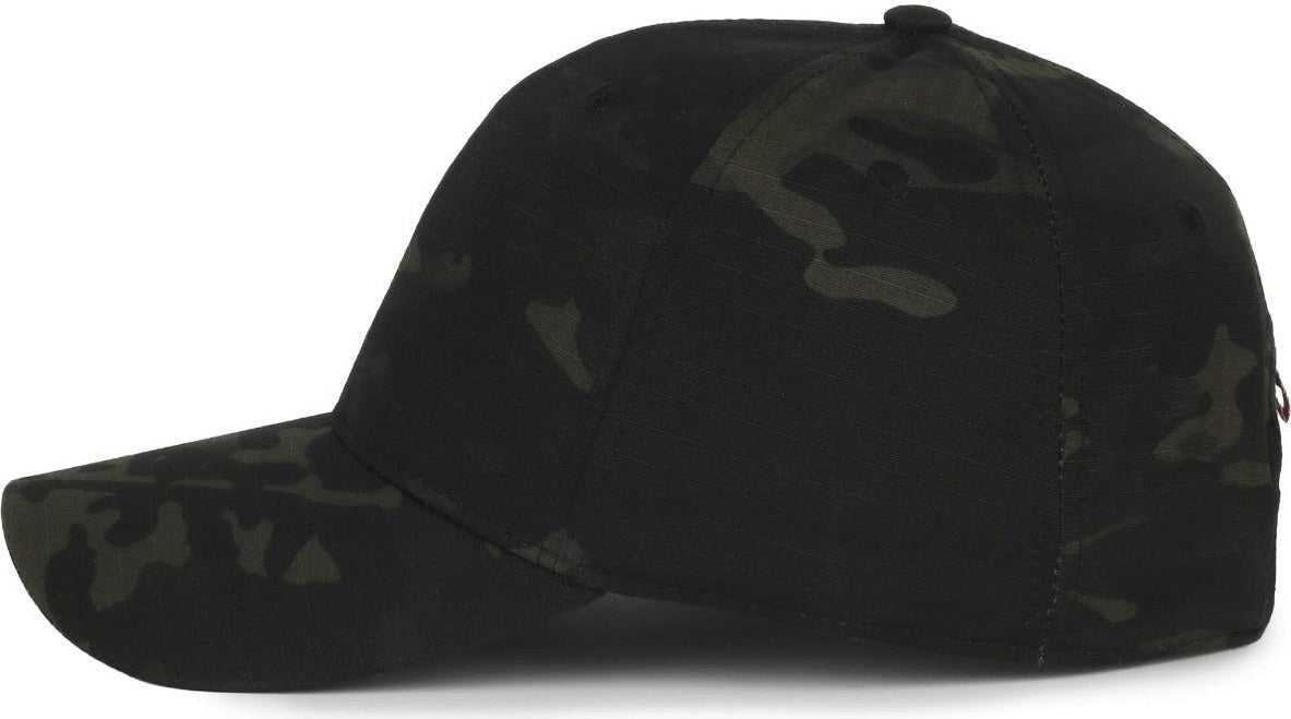 OC Sports CWF-405 Multicam Cap with Flag Visor Cap - Multicam Black | HIT a Double
