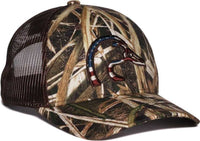 OC Sports DU63B Ducks Unlimited Caps - Mossy Oak Shadowgrass Blades Duck Brown - HIT a Double - 1