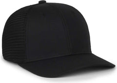 OC Sports FLX672M-E ProFlex Adjustable Sweatband Cap - E Black Black | HIT a Double