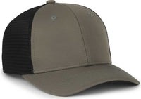 OC Sports FLX672M-E ProFlex Adjustable Sweatband Cap - E Olive Black - HIT a Double - 1