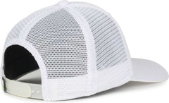 OC Sports FLX672M-E ProFlex Adjustable Sweatband Cap - E White White | HIT a Double