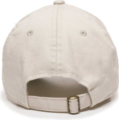 OC Sports GWT-111 Adjustable Strap Garment Wash Cotton Cap - Putty Khaki - HIT a Double - 2