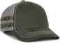 OC Sports HPC-400M Weathered Cotton Mesh Back Cap - Olive Light Gray Mossy Oak Country Dna - HIT a Double - 1