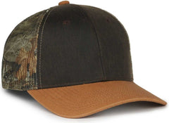 OC Sports HPC-615M Premium Rugged Camo Trucker Cap - Brown Realtree Edge Brown | HIT a Double