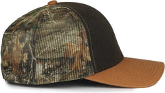 OC Sports HPC-615M Premium Rugged Camo Trucker Cap - Brown Realtree Edge Brown | HIT a Double