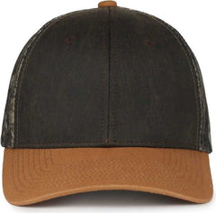 OC Sports HPC-615M Premium Rugged Camo Trucker Cap - Brown Mossy Oak Country Dna Brown | HIT a Double
