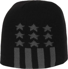 OC Sports KN-STAR01 Patriotic Beanie - Black | HIT a Double