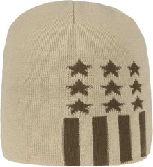 OC Sports KN-STAR01 Patriotic Beanie - Khaki - HIT a Double - 2