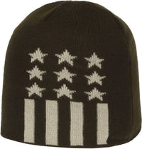 OC Sports KN-STAR01 Patriotic Beanie - Olive | HIT a Double