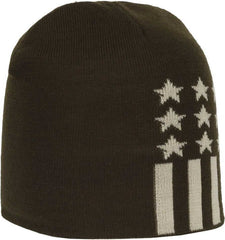 OC Sports KN-STAR01 Patriotic Beanie - Olive - HIT a Double - 3
