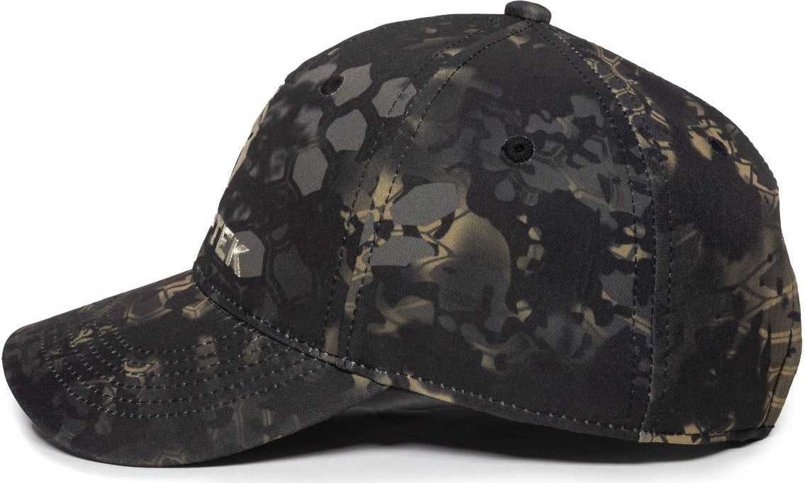 OC Sports KRY-029 Low Crown Solid Back Cap - Kryptek Obskura Nox - HIT a Double - 5