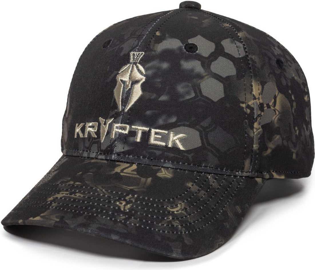 OC Sports KRY-029 Low Crown Solid Back Cap - Kryptek Obskura Nox - HIT a Double - 4