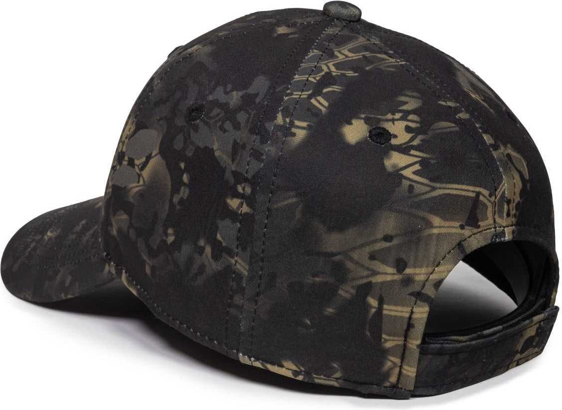 OC Sports KRY-029 Low Crown Solid Back Cap - Kryptek Obskura Nox - HIT a Double - 6
