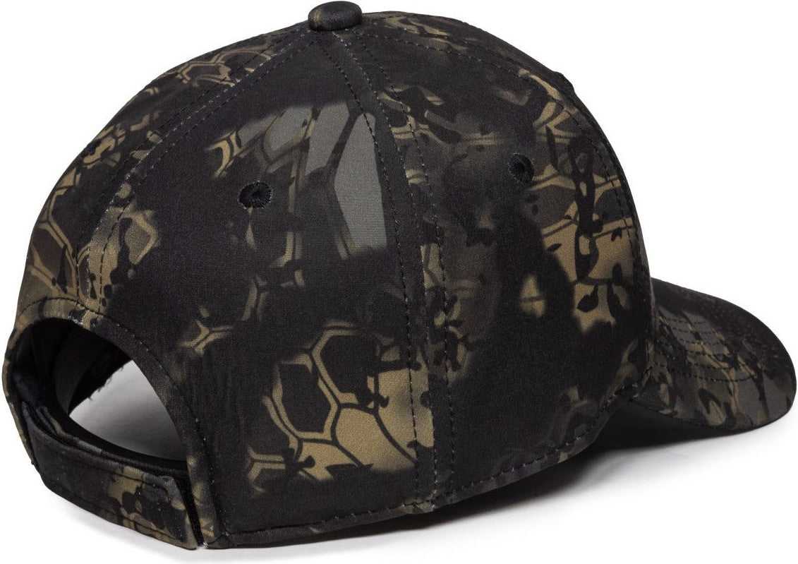 OC Sports KRY-029 Low Crown Solid Back Cap - Kryptek Obskura Nox - HIT a Double - 7