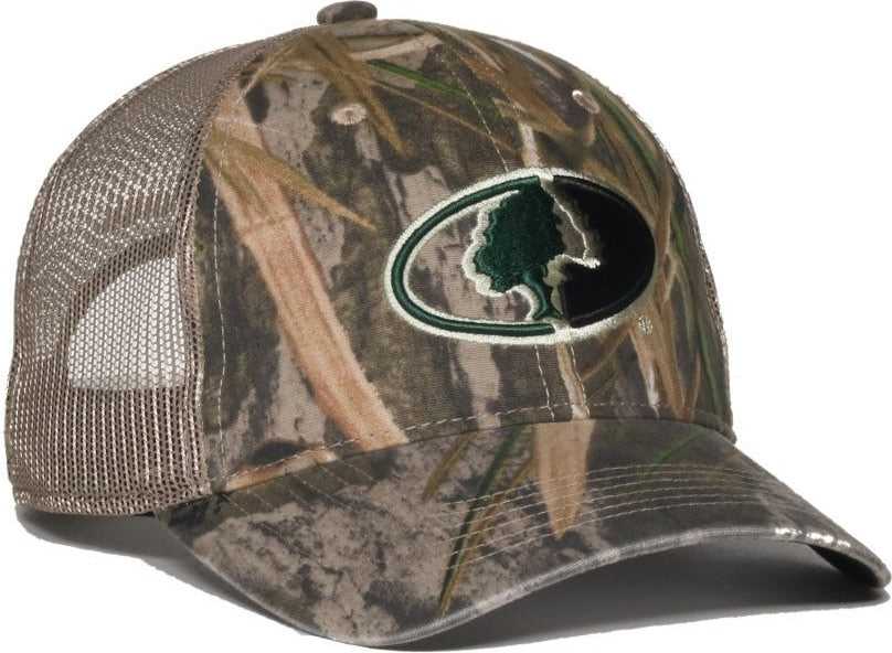 OC Sports MOFS38B Mossy Oak Snapback Mesh Back Cap - Mossy Oak Shadowgrass Tan | HIT a Double