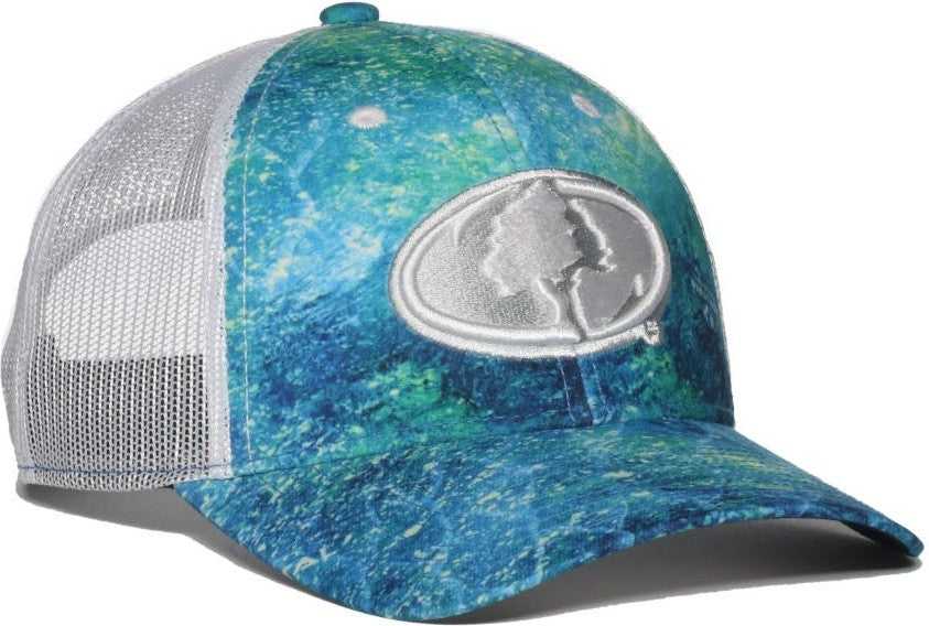 OC Sports MOFS49B Mossey Oak Fishing Cap Pro Crown - Mossy Oak Coastal Inshore White | HIT a Double