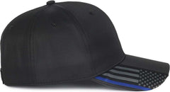 OC Sports OC601 Performance Service Flag Insert Cap - Black Polc2 | HIT a Double
