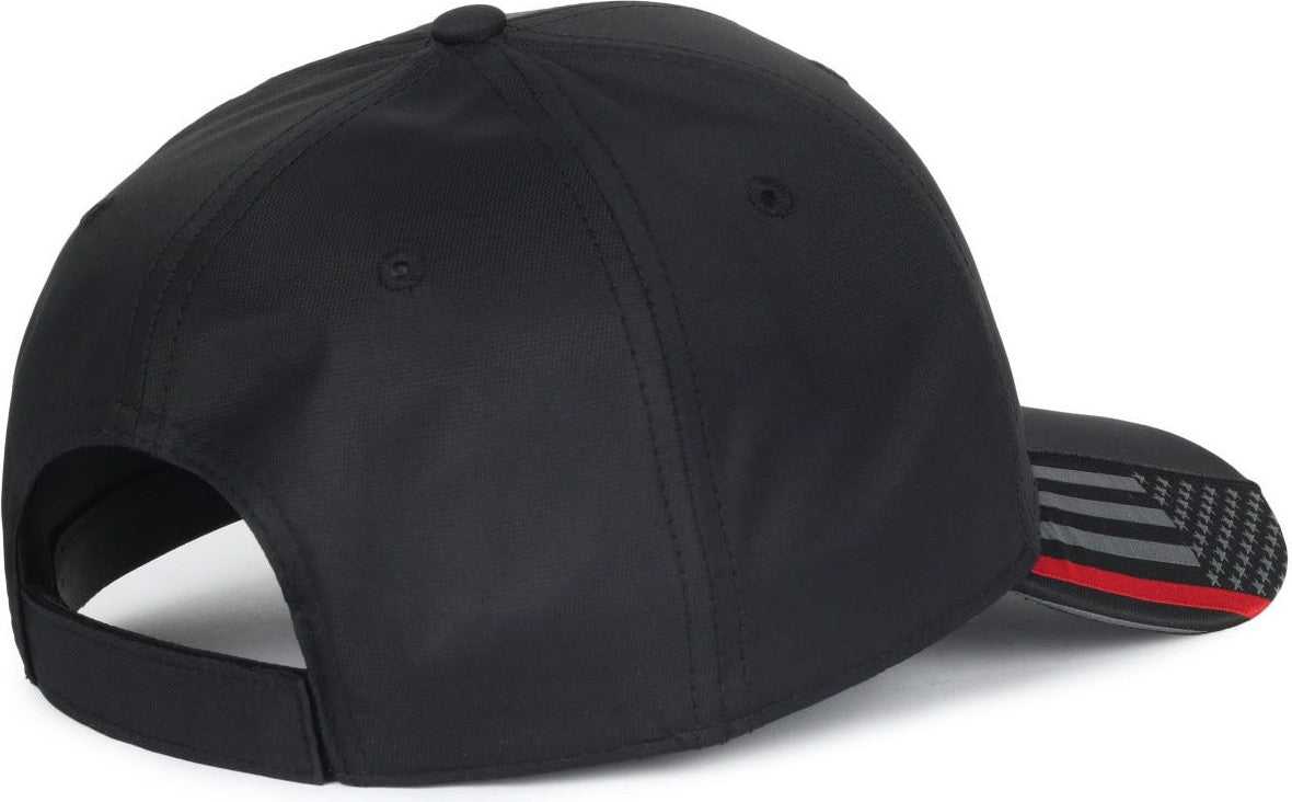 OC Sports OC601 Performance Service Flag Insert Cap - Black Fire2 | HIT a Double