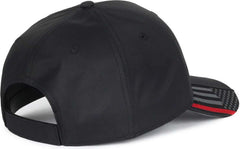 OC Sports OC601 Performance Service Flag Insert Cap - Black Fire2 | HIT a Double