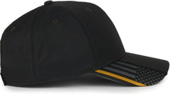 OC Sports OC601 Performance Service Flag Insert Cap - Black Disp2 | HIT a Double
