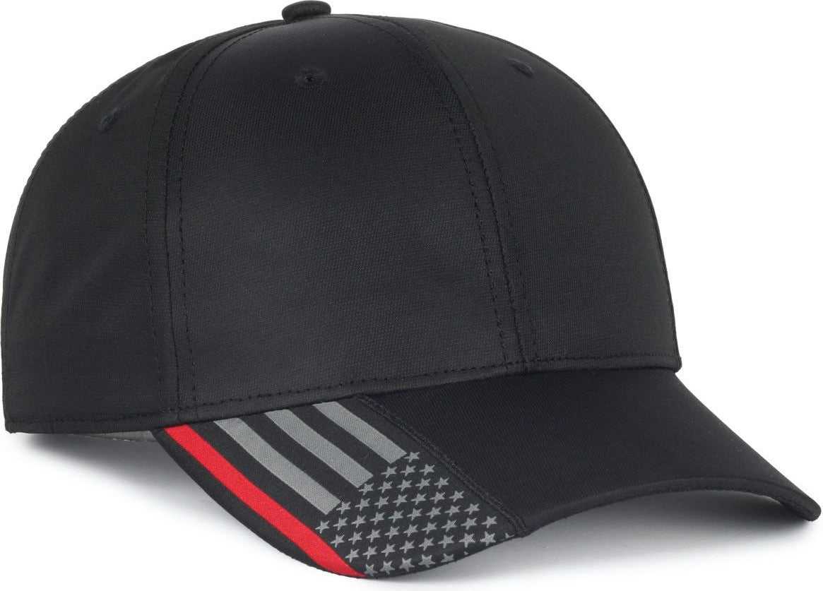 OC Sports OC601 Performance Service Flag Insert Cap - Black Fire2 | HIT a Double