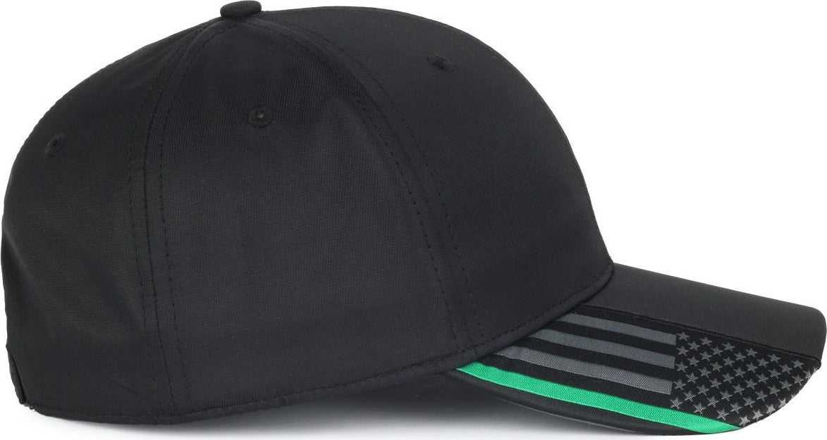 OC Sports OC601 Performance Service Flag Insert Cap - Black Mlty2 | HIT a Double