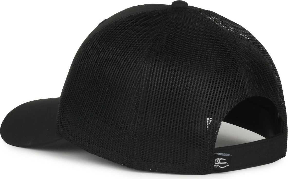 OC Sports OC601M Performance Service Flag Insert Mesh Back Cap - Black Black  Police | HIT a Double