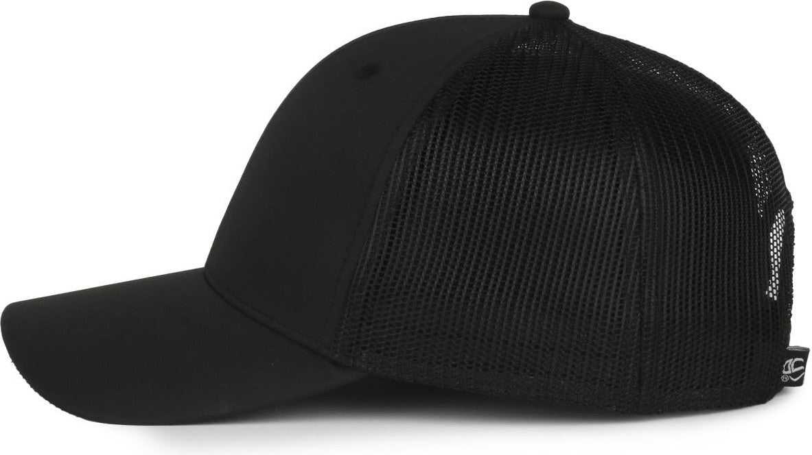 OC Sports OC601M Performance Service Flag Insert Mesh Back Cap - Black Black  Police | HIT a Double