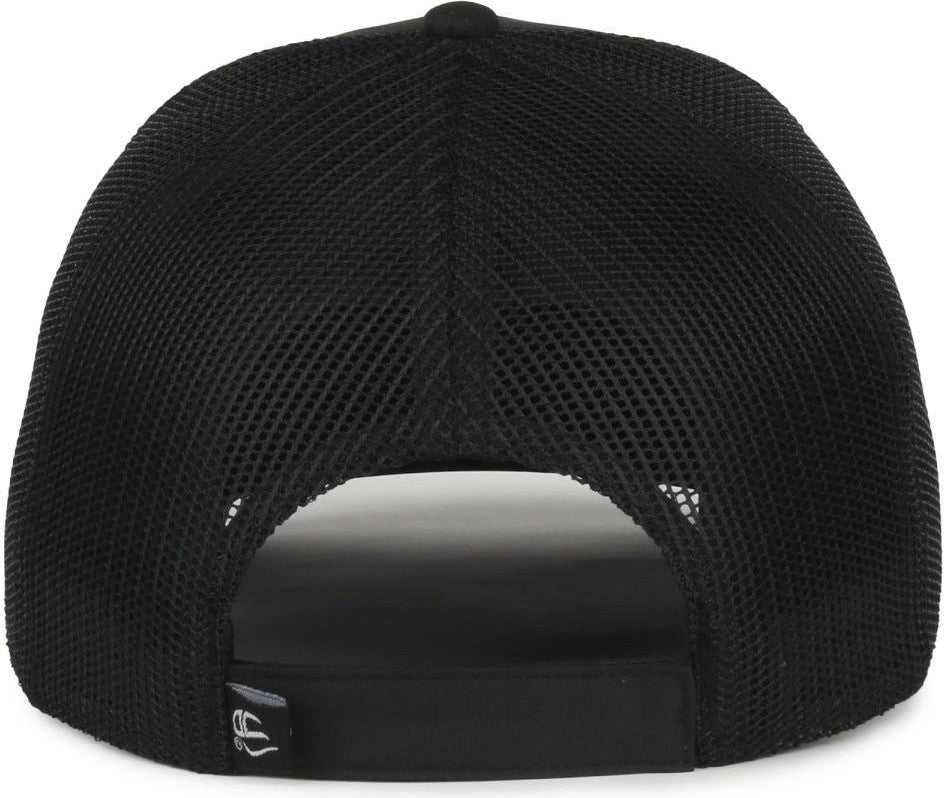 OC Sports OC601M Performance Service Flag Insert Mesh Back Cap - Black Black  Police | HIT a Double