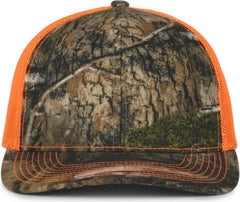 OC Sports OC771CAMO Adjustable Mesh Back Cap - Mossy Oak Country DNA Neon Orange | HIT a Double