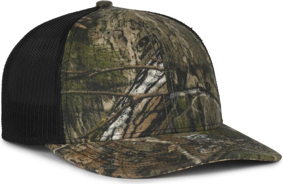 OC Sports OC771CAMO Adjustable Mesh Back Cap - Mossy Oak Country DNA Black | HIT a Double