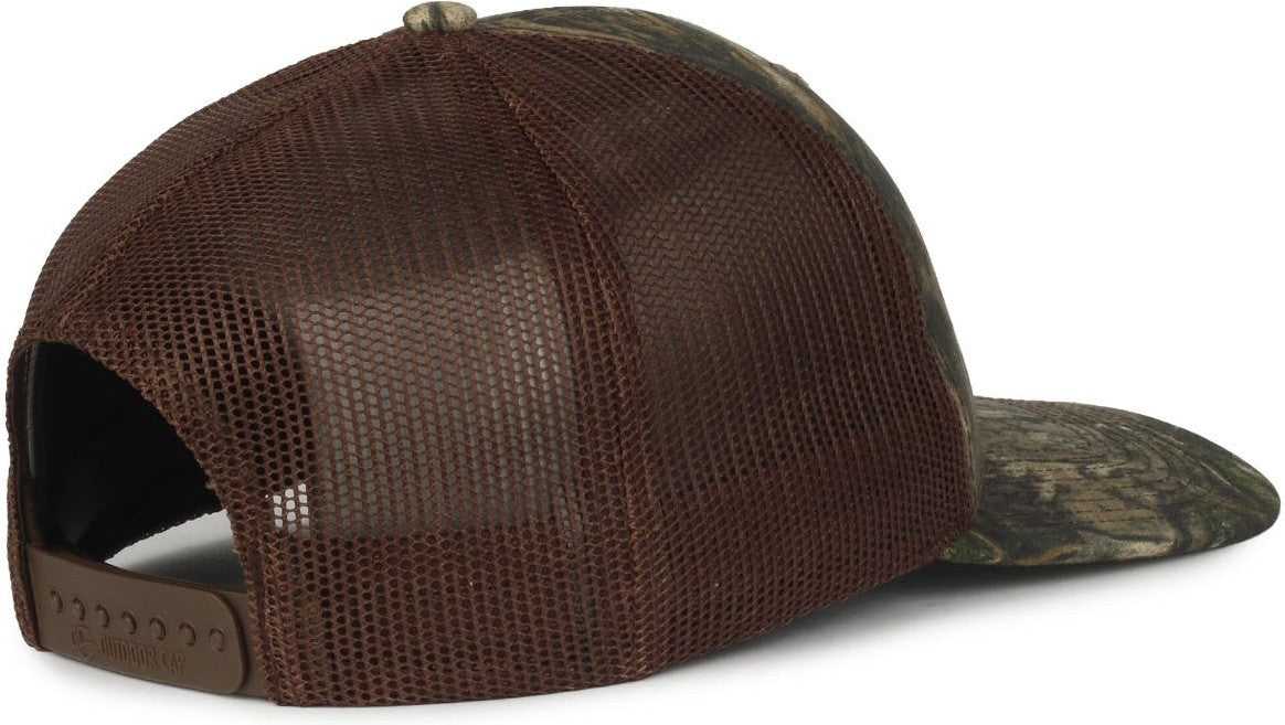 OC Sports OC771CAMO Adjustable Mesh Back Cap - Mossy Oak Country DNA Brown | HIT a Double