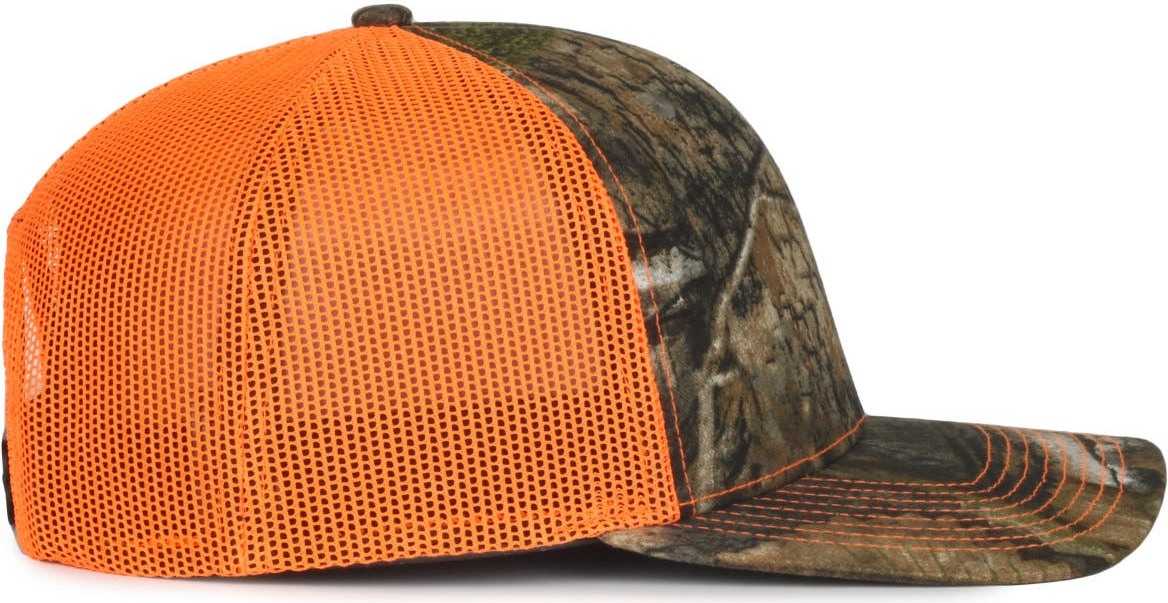 OC Sports OC771CAMO Adjustable Mesh Back Cap - Mossy Oak Country DNA Neon Orange | HIT a Double