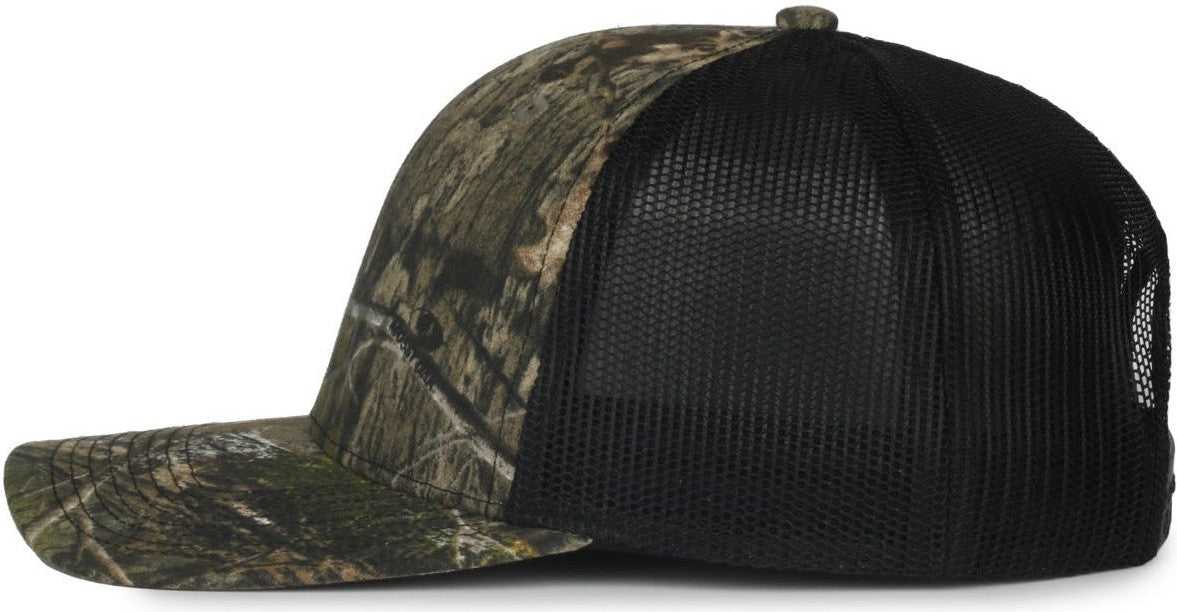 OC Sports OC771CAMO Adjustable Mesh Back Cap - Mossy Oak Country DNA Black | HIT a Double