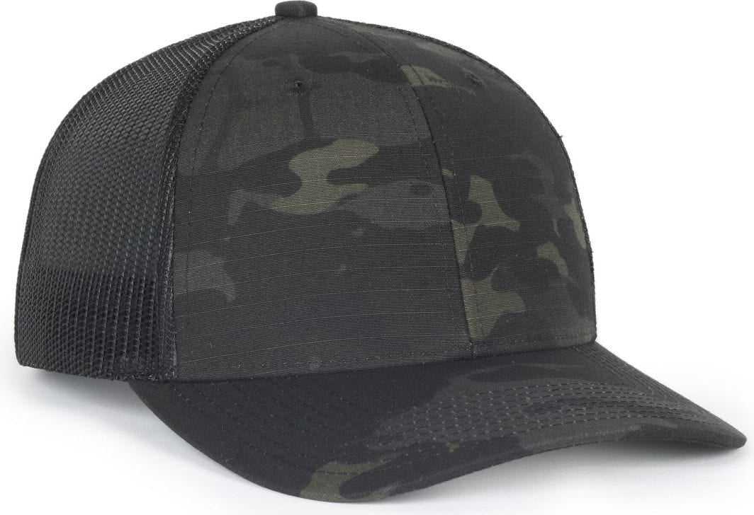 OC Sports OC771CAMO Adjustable Mesh Back Cap - Nyco Multicam Black Black | HIT a Double