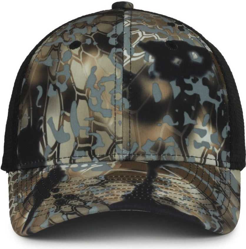 OC Sports PFC-150M Adjustable Mesh Back Cap - Kryptek Obskura Skyfall Black | HIT a Double