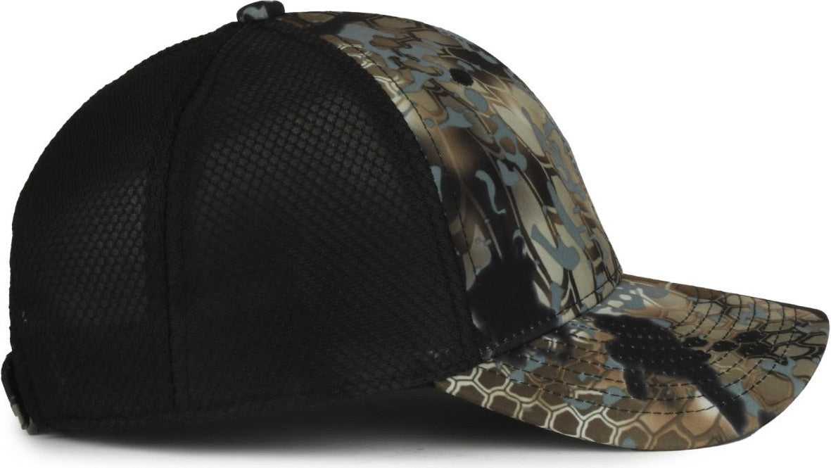 OC Sports PFC-150M Adjustable Mesh Back Cap - Kryptek Obskura Skyfall Black | HIT a Double